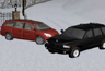 Snowy Car Accident